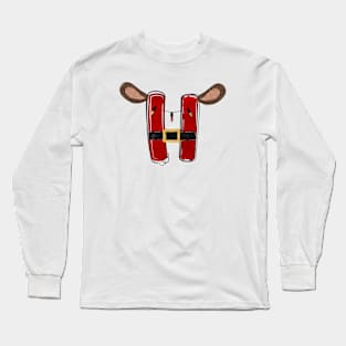 Letter H - Christmas Letter Long Sleeve T-Shirt